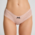 V-shaped Brazilian knickers mesh, Pink
