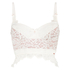 Heather Padded Longline Underwired Bra, White