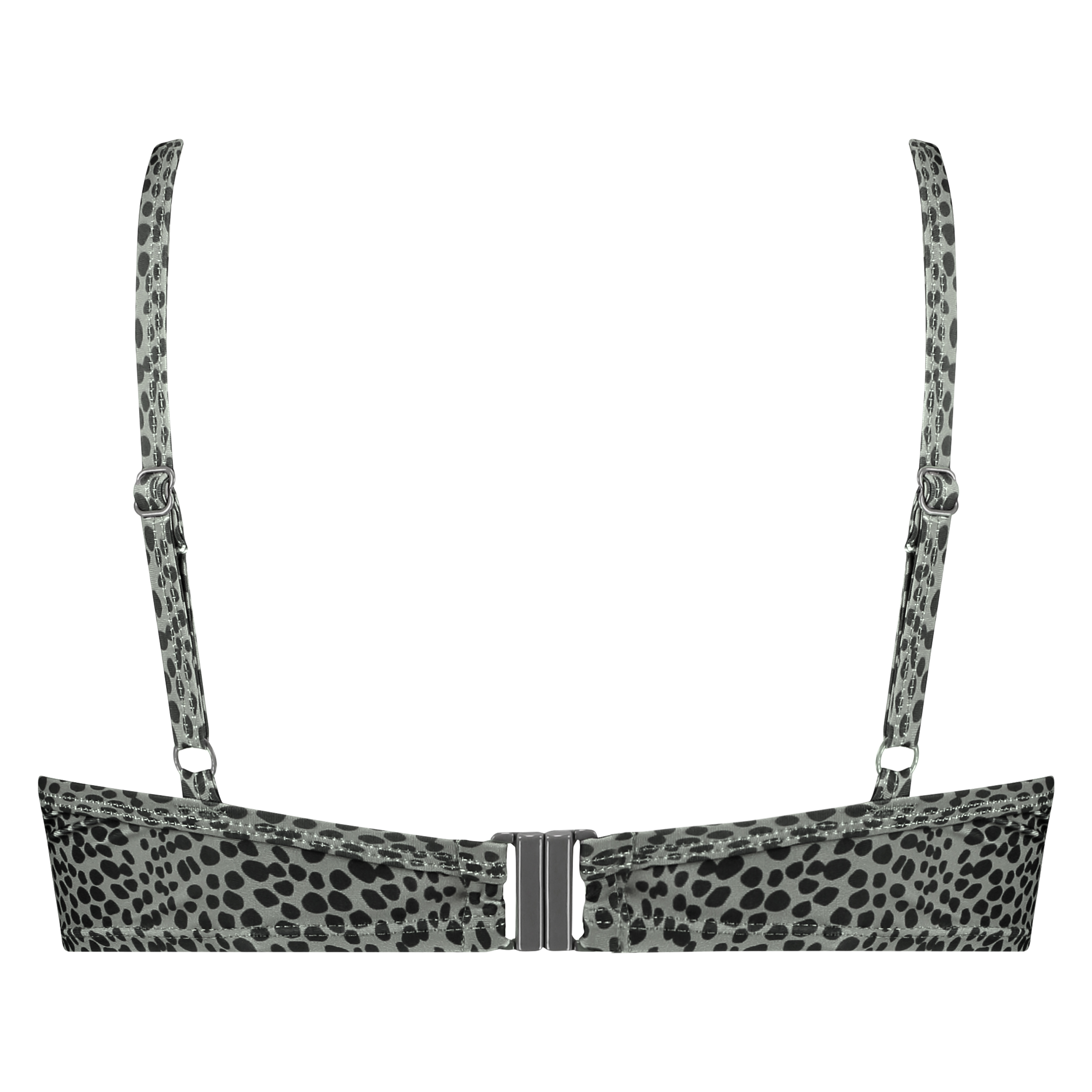 Spot Game padded underwired bikini top, Pink, main