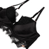 Zoe Padded Longline Underwired Bra, Black