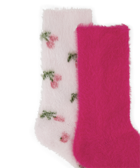 2 pairs of socks Cosy, Pink