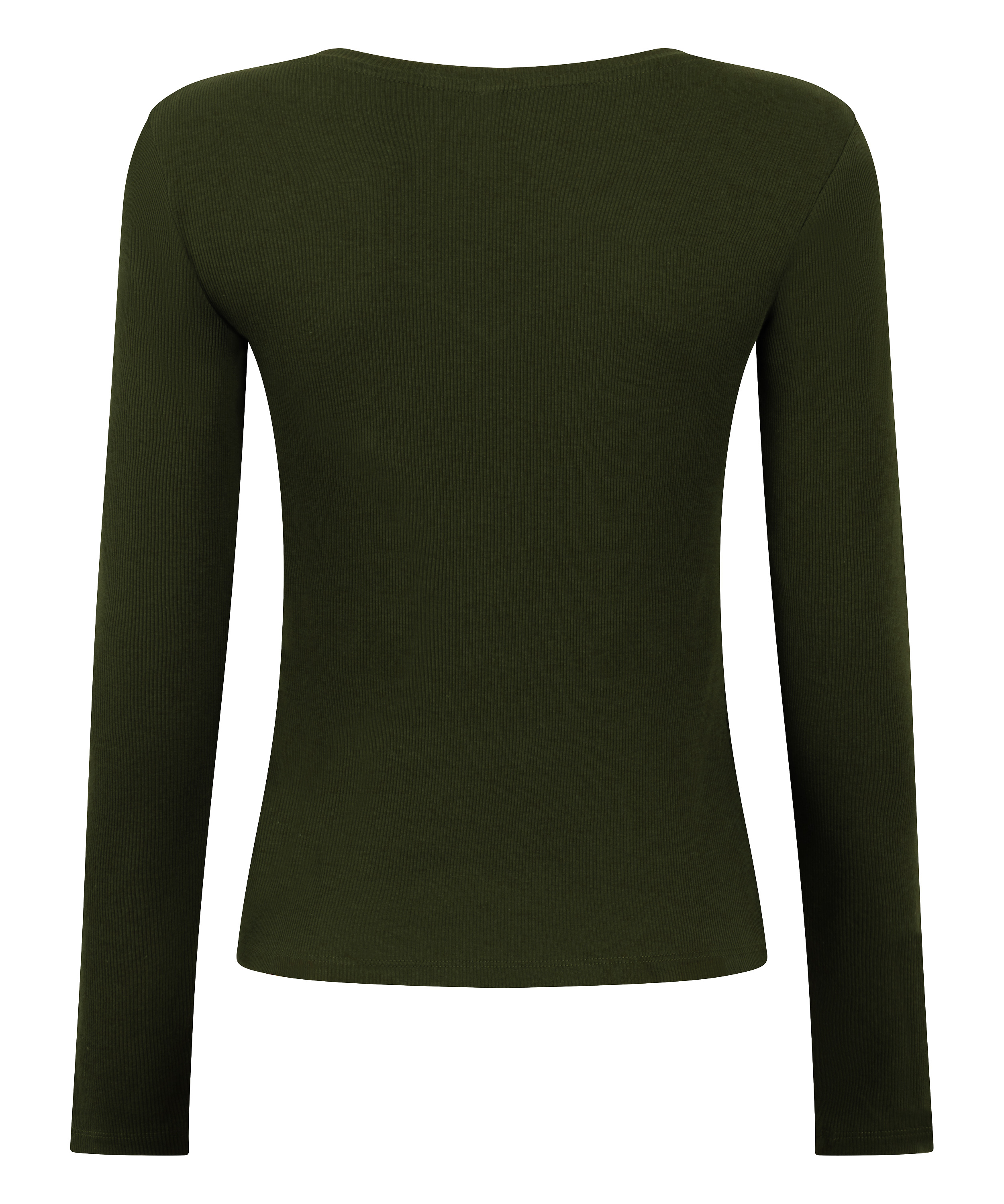 Longsleeved Top with Rib, Green, main
