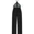 Gabriel Satin Lace Jumpsuit, Black