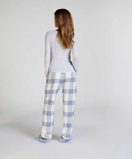 Petite Flannel Pyjama Pants, Blue