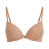 Plunge Padded Underwired Bra, Brown