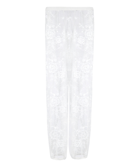 Sunset Lace Balloon Pants, White