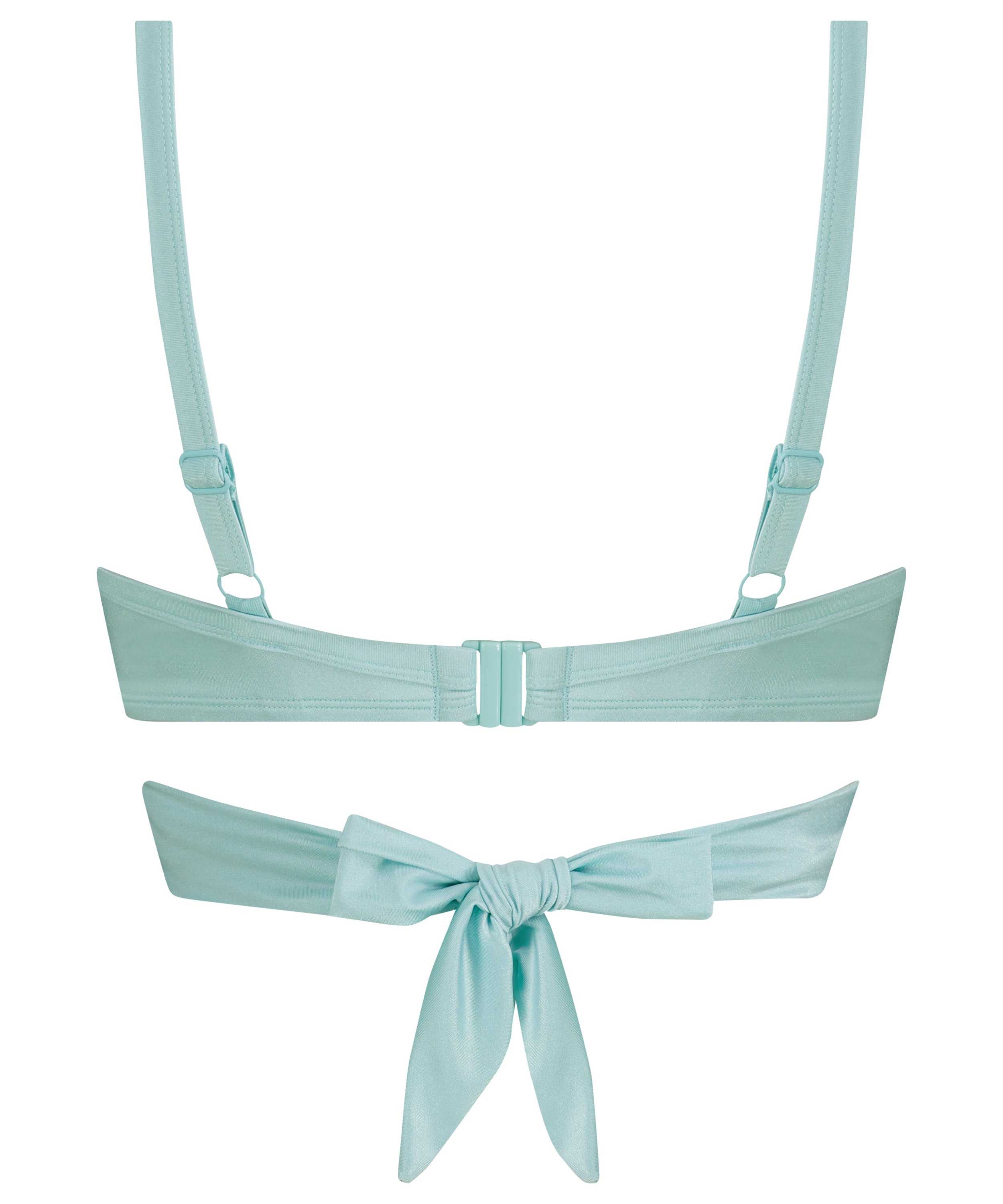 Sydney Padded Underwired Push-Up Bikini Top, Blue, main