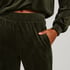 Velours Jogging Pants, Green