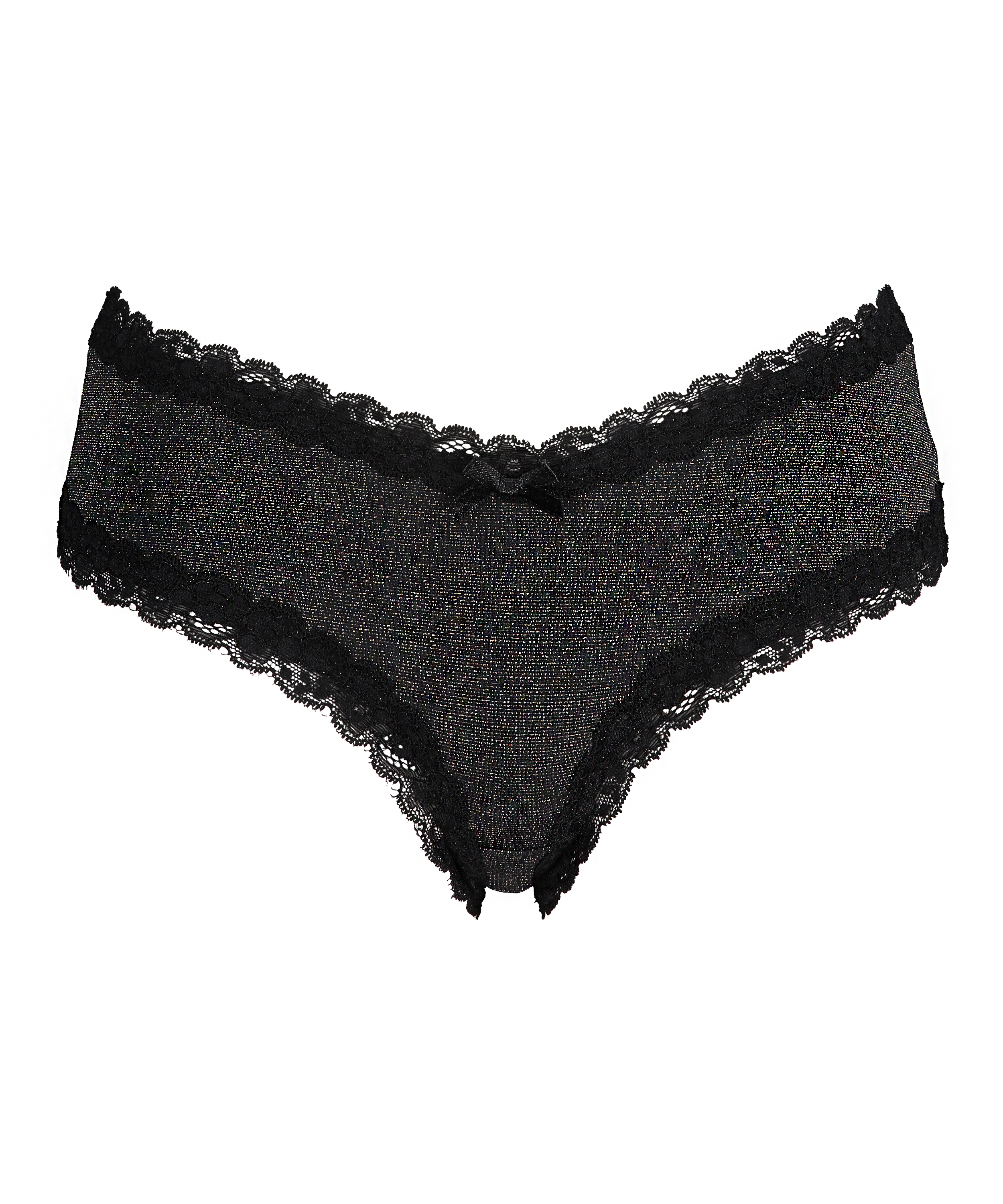 V-Shaped Microfibre Brazilian, Black, main