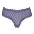 V-shaped Brazilian knickers mesh, Blue