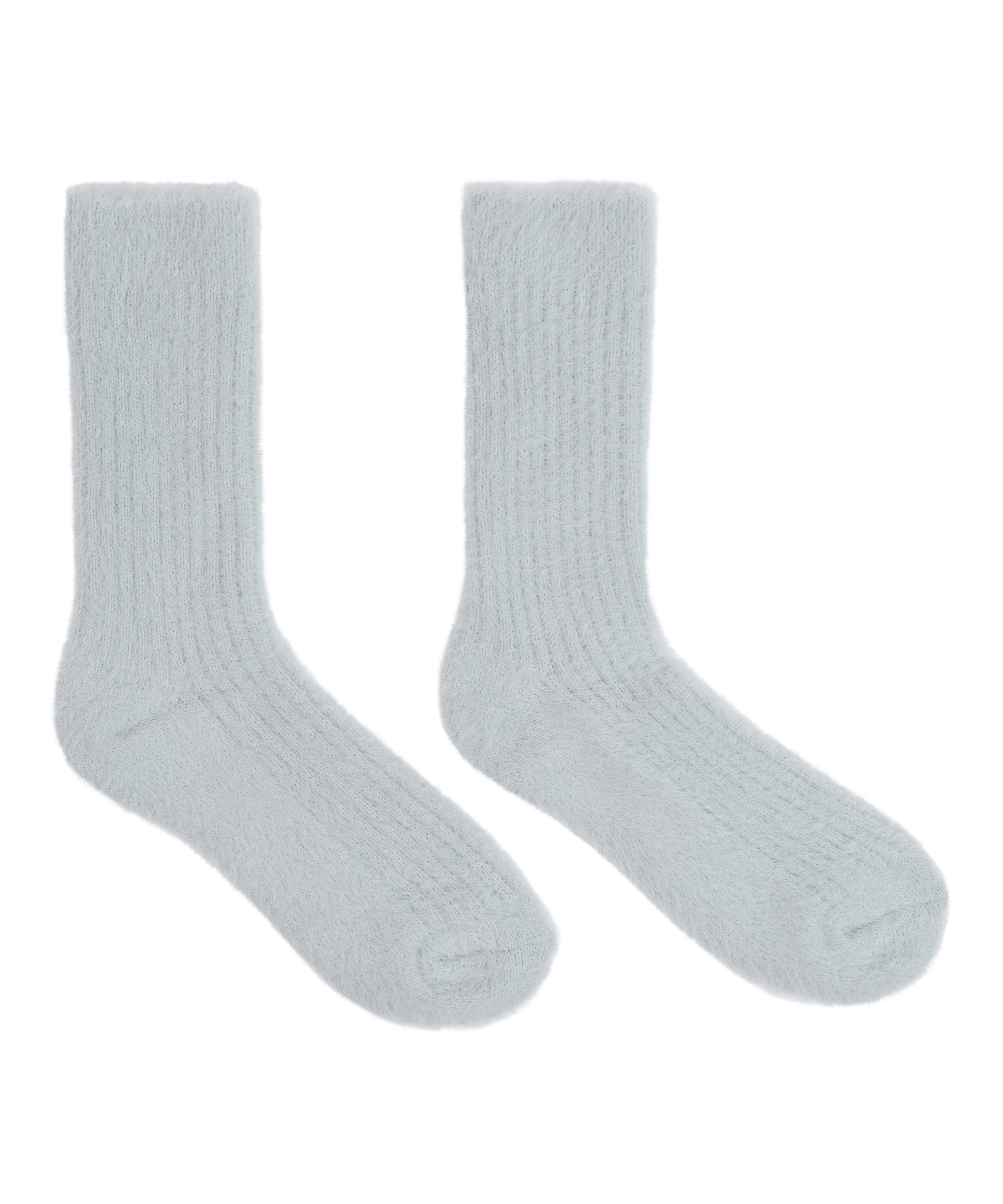 Liv Fluffy Socks, Green, main
