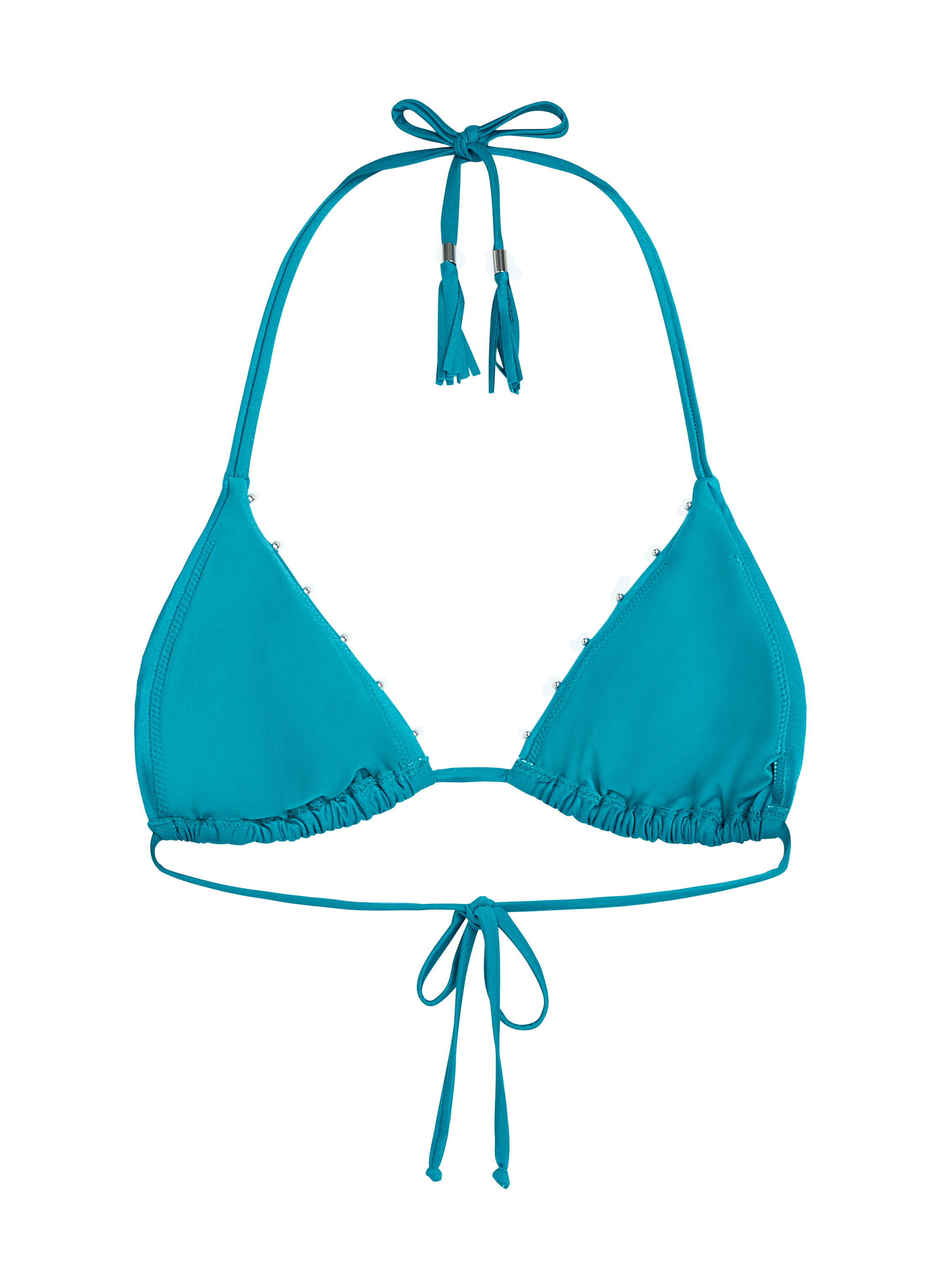 Aqua Triangle Bikini Top, Green, main