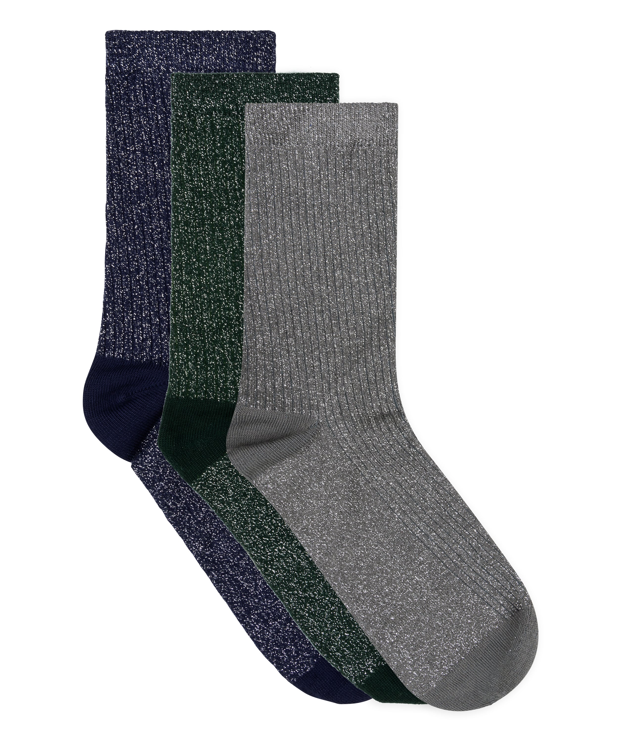 3 pack Giftpack Socks, Blue, main