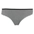 Lace Back Invisible Thong, Black