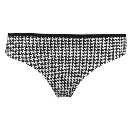 Lace Back Invisible Thong, Black
