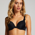 Luxe padded push-up bikini top Cup A - E, Black