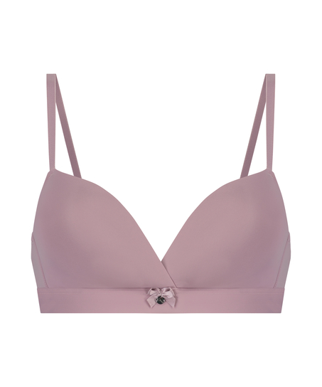 Padded Non-Wired Bra, Purple
