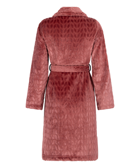 Fleece Bathrobe, Purple