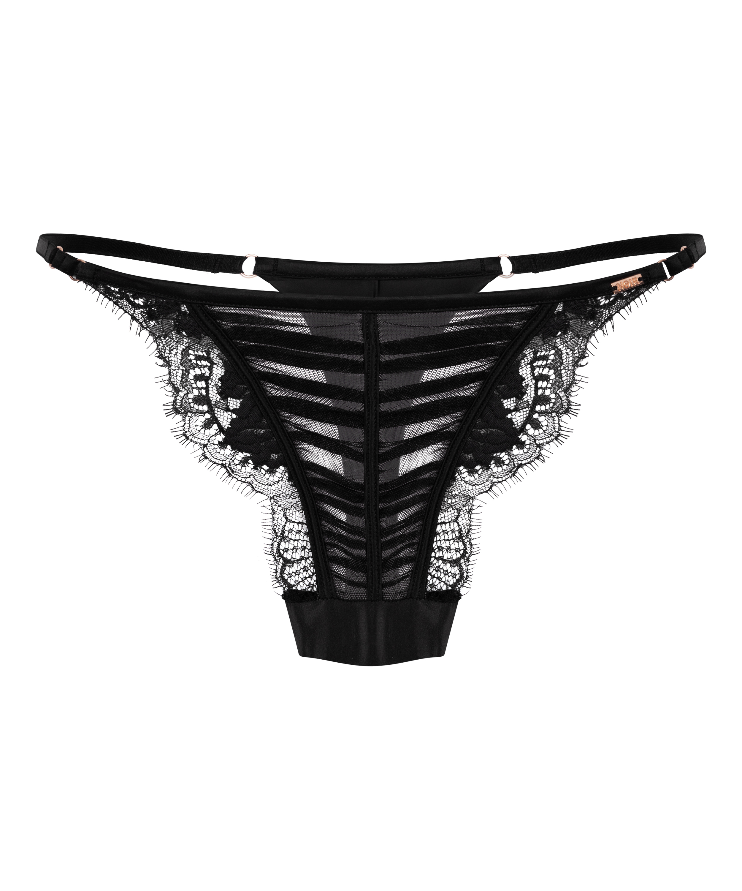 Cynthia Highleg Tanga, Black, main