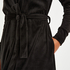 Velvet Bathrobe, Black
