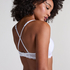 Angie Padded Underwired Bra, White