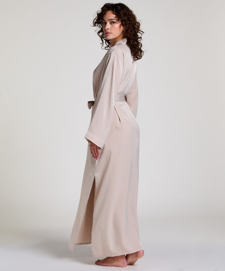 Satin Kimono, Beige