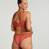 Arabella padded longline underwired bra, Red