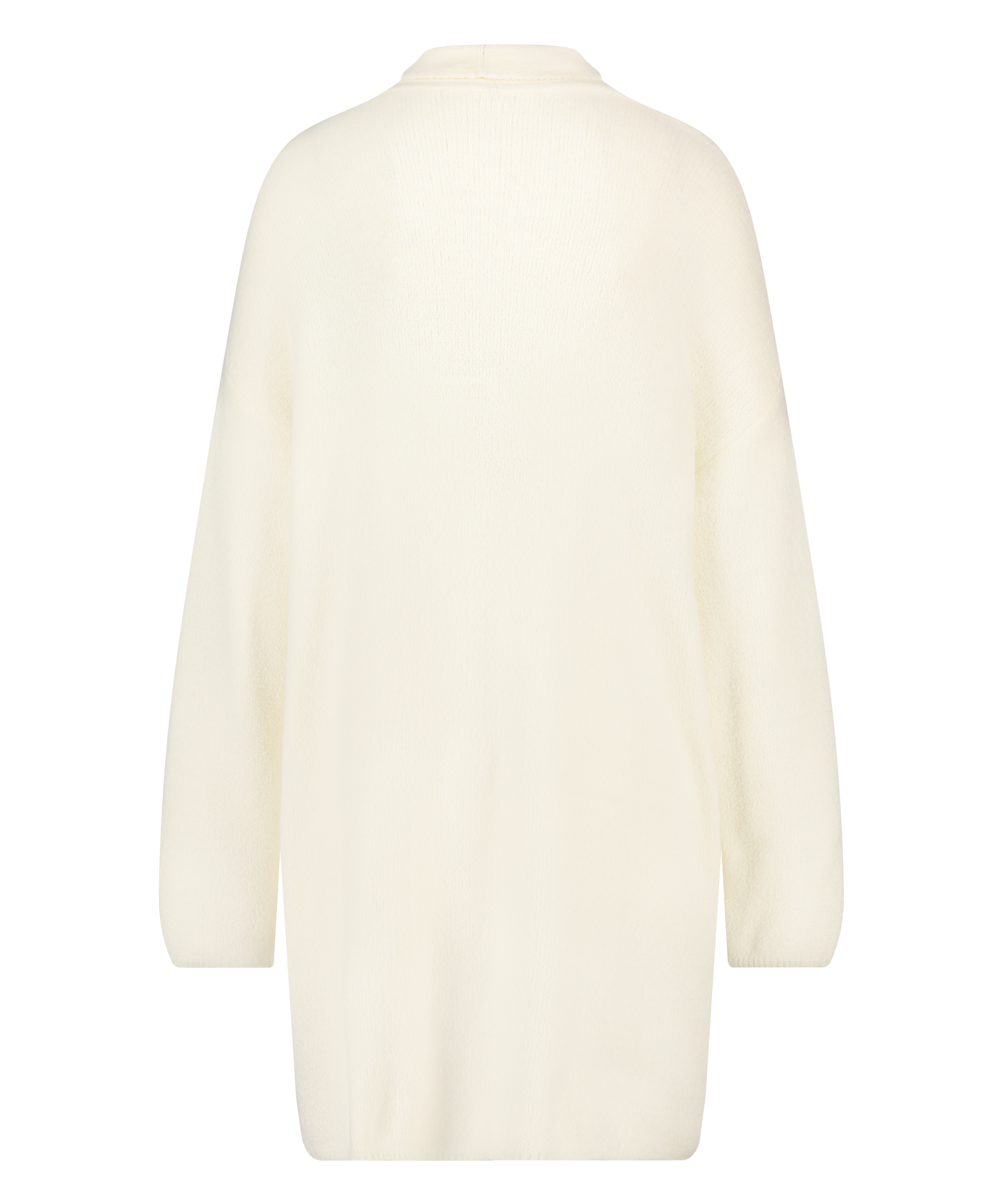 Premium Fluffy Long Vest, White, main