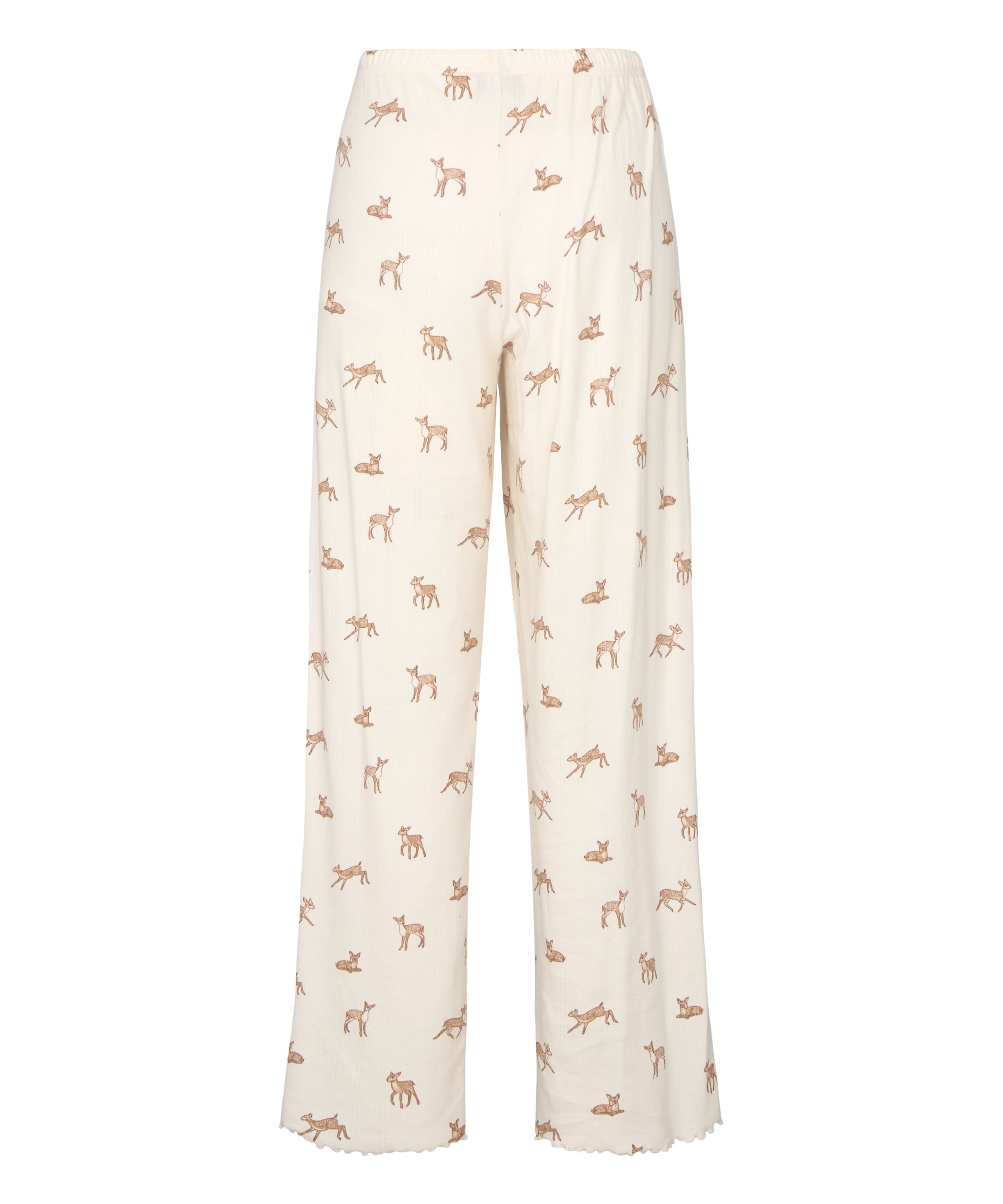 Pants Loose Pointelle, White, main