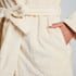 Fleece Bathrobe, White