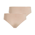 2-pack of Angie Brazilian knickers, Beige