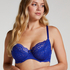 Marine Non-Padded Underwired Bra, Blue