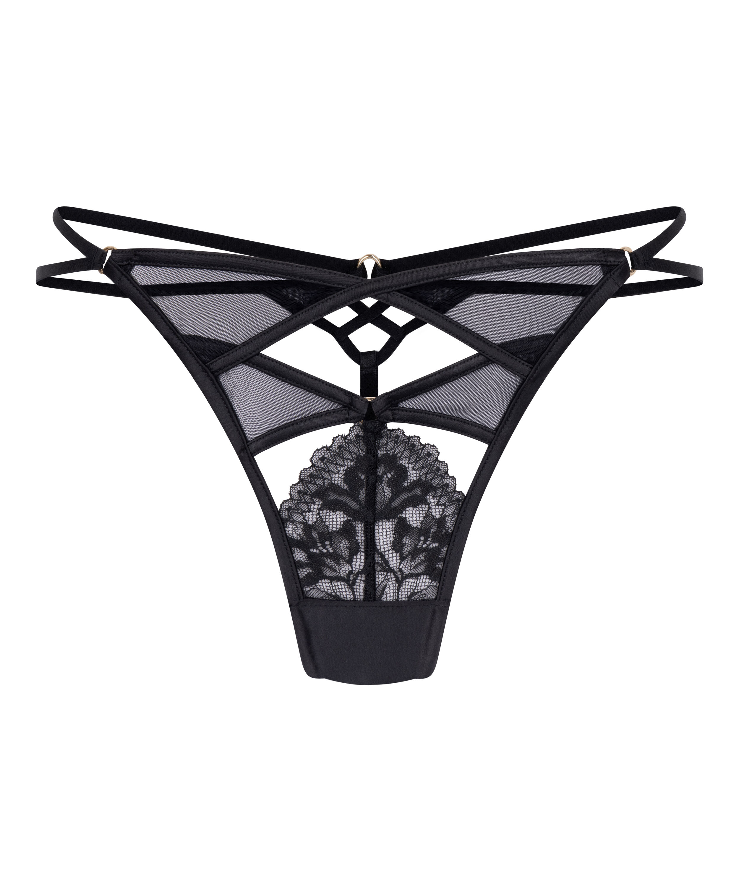 Amel Highleg Thong , Black