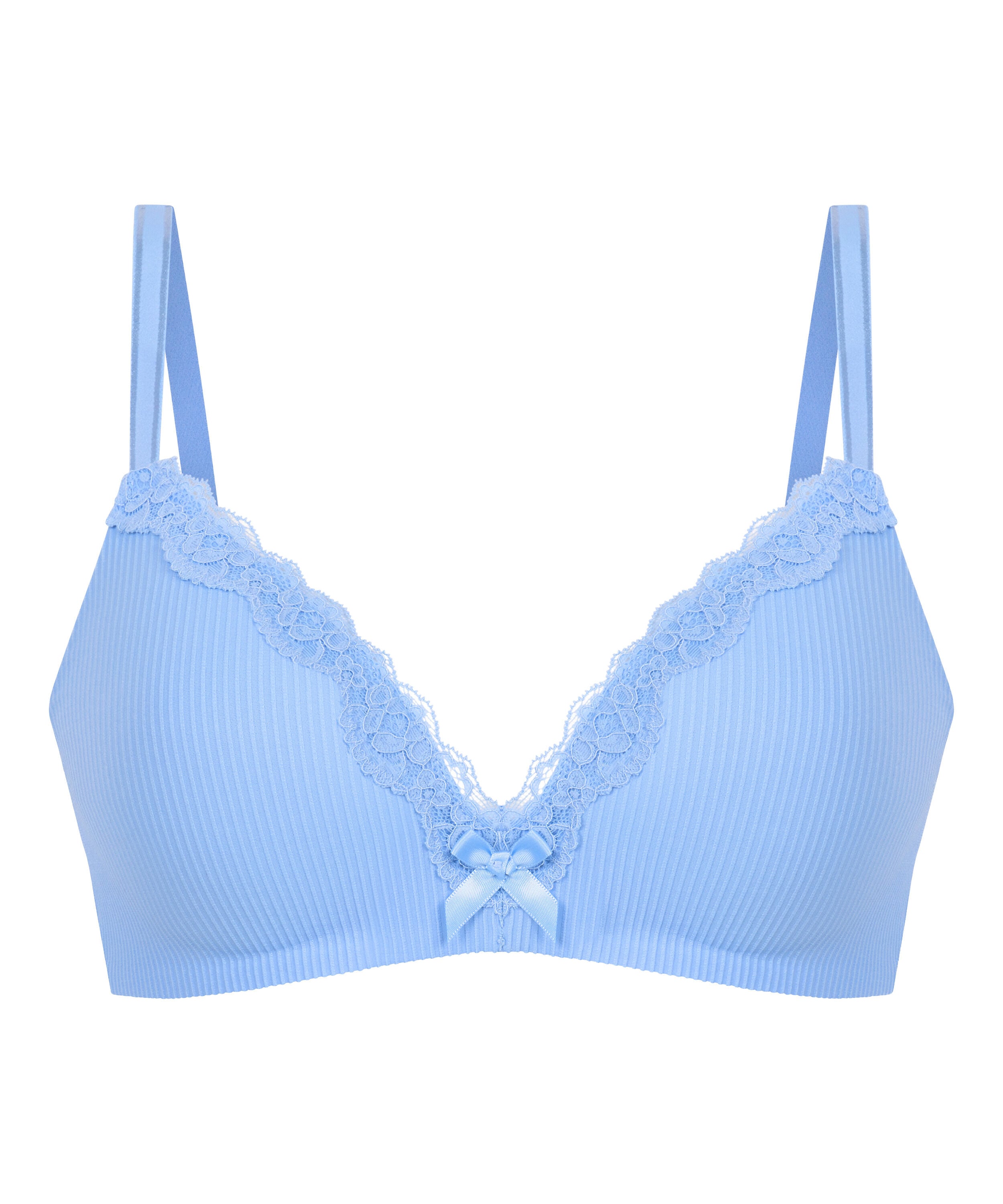 Lola Padded Non-Wired Bra, Blue