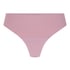 Lace Back Invisible Thong, Pink