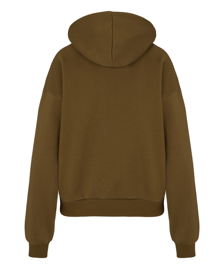 Hoodie brushed sweat, Green