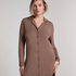 Essential Jersey Shirtdress, Brown