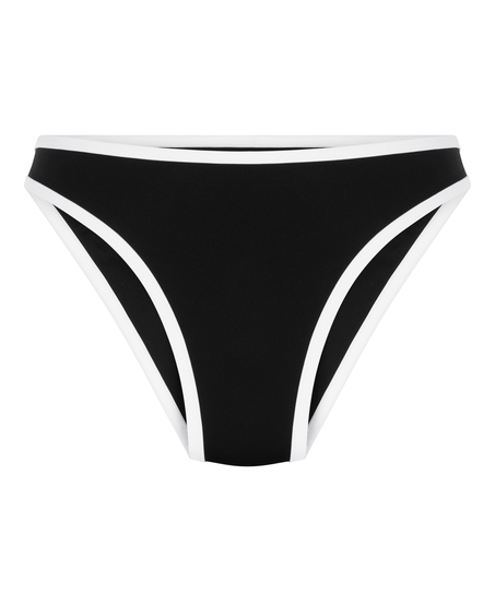 Neoprene Mono Highleg Bikini Bottom, Black