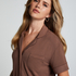 Essential Jersey Short-Sleeved Jacket, Brown