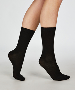 2-Pack Ankle Socks, Black
