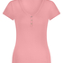 Henley short sleeved pyjama top, Pink