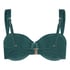 Azua Non-Padded Underwired Bikini Top, Green