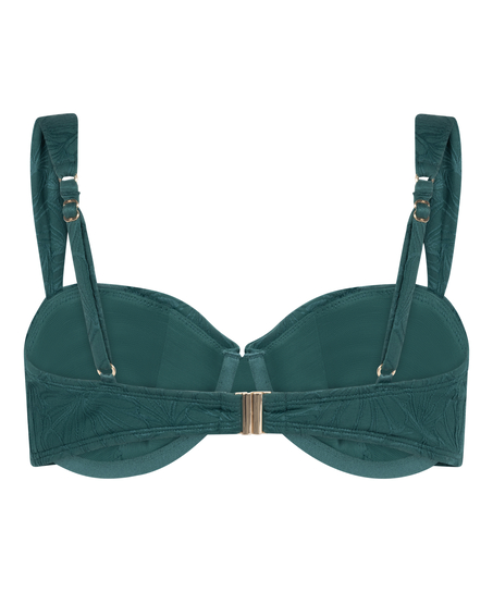 Azua Non-Padded Underwired Bikini Top, Green