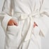 Waffle Bathrobe, White