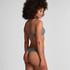 Invisible thong Stripe mesh, Gray