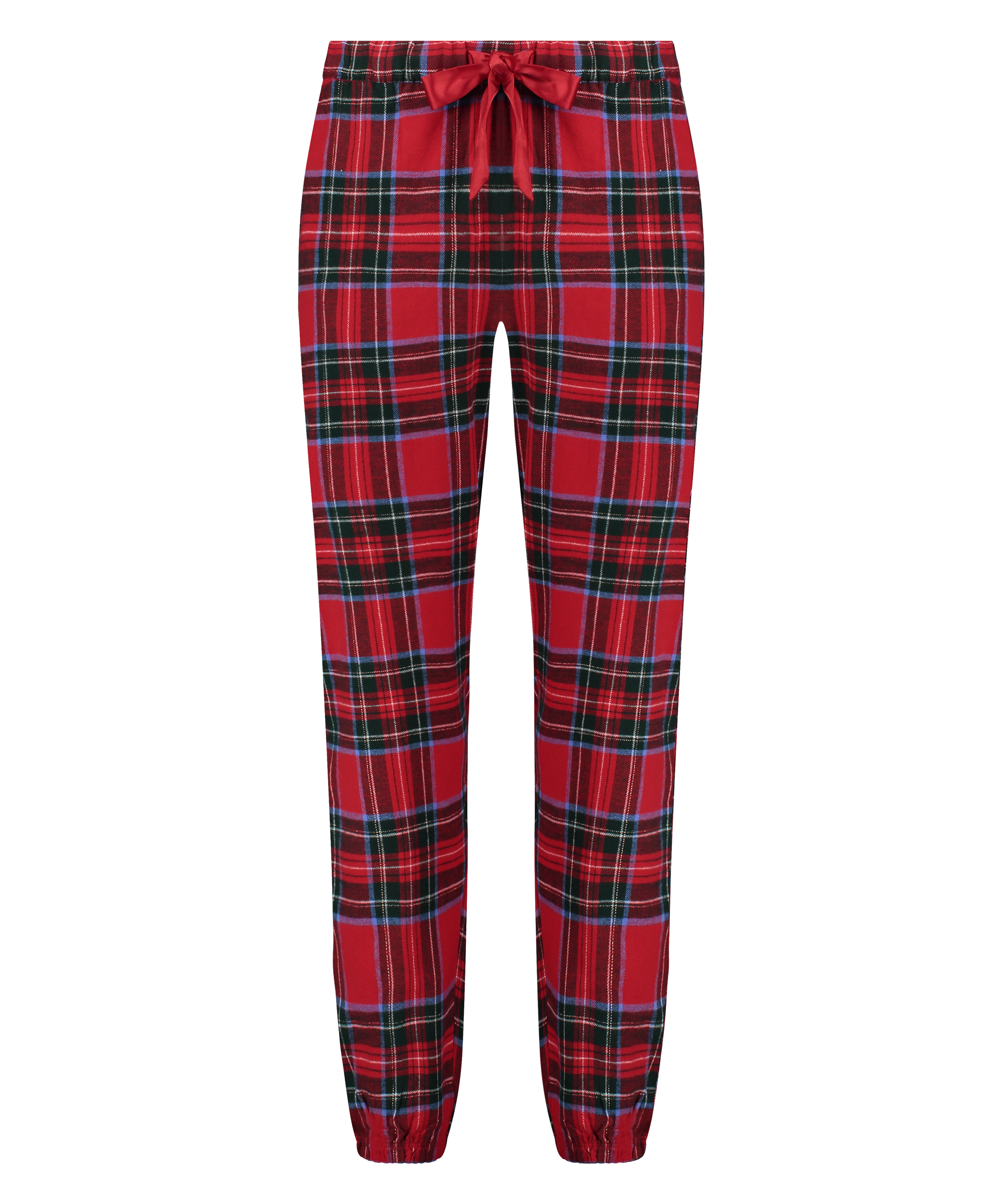 Flannel Pyjama Pants, Red, main