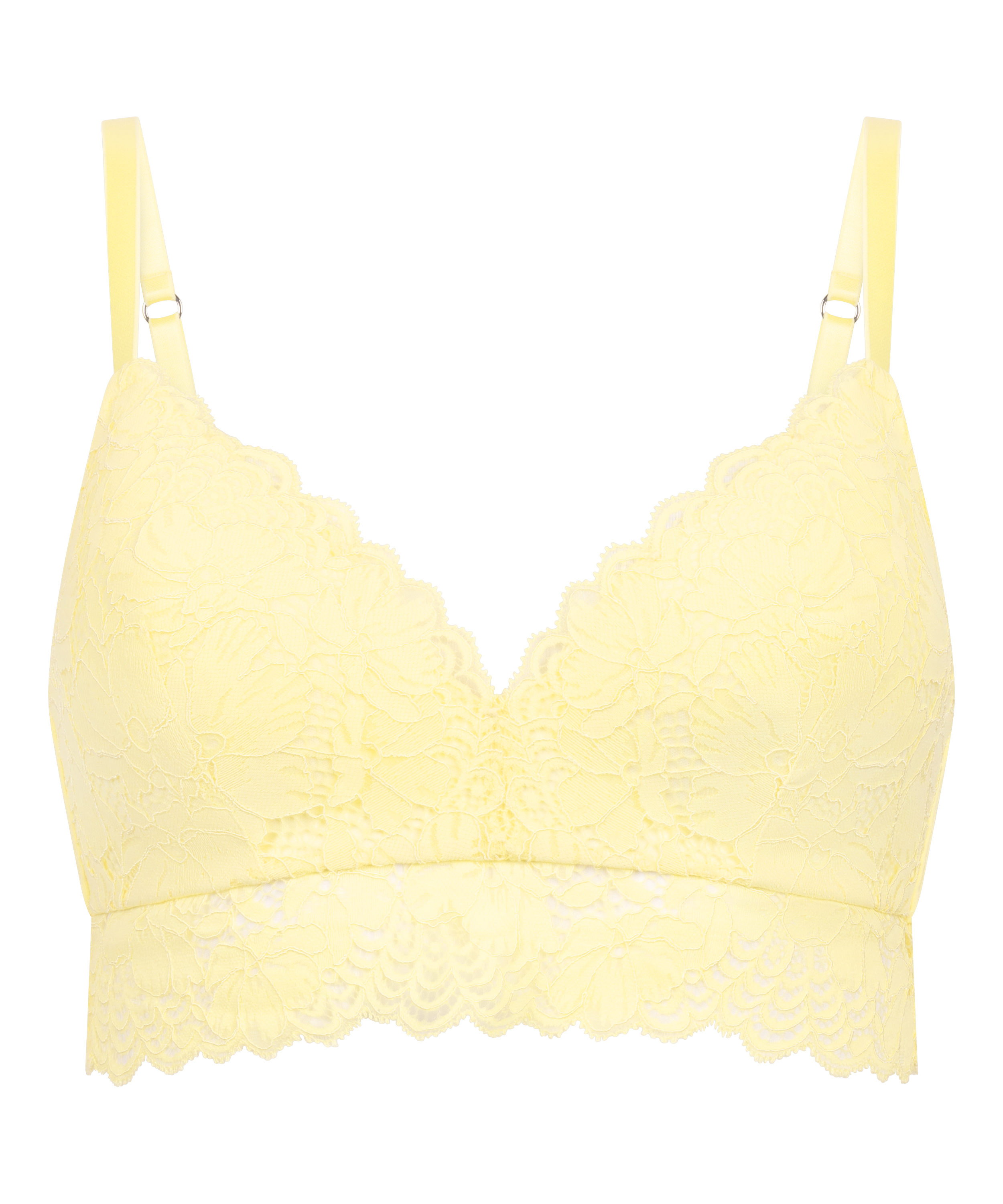 Andrea Padded Non-Wired Bra, Yellow, main