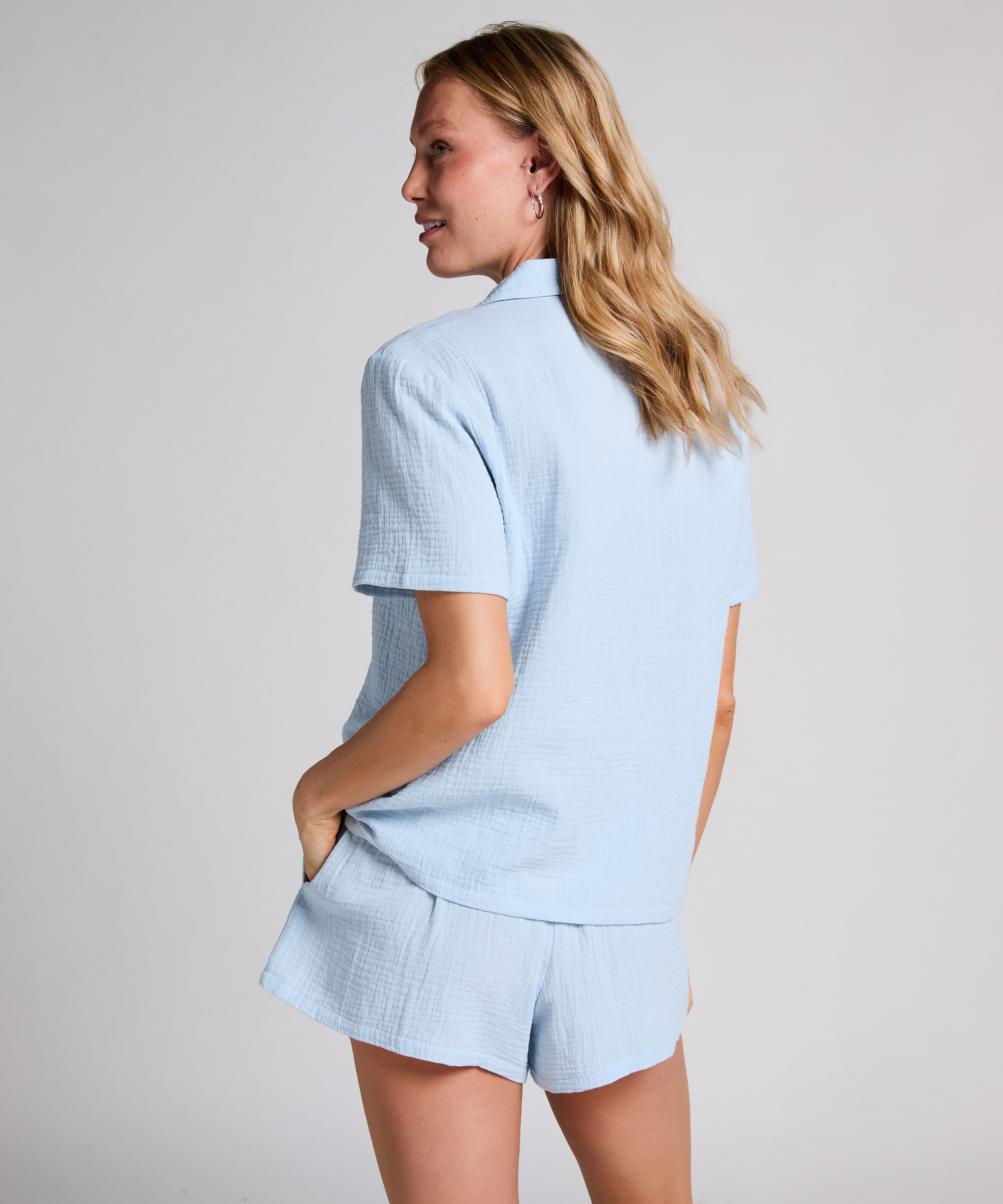 Muslin Jacket, Blue, main