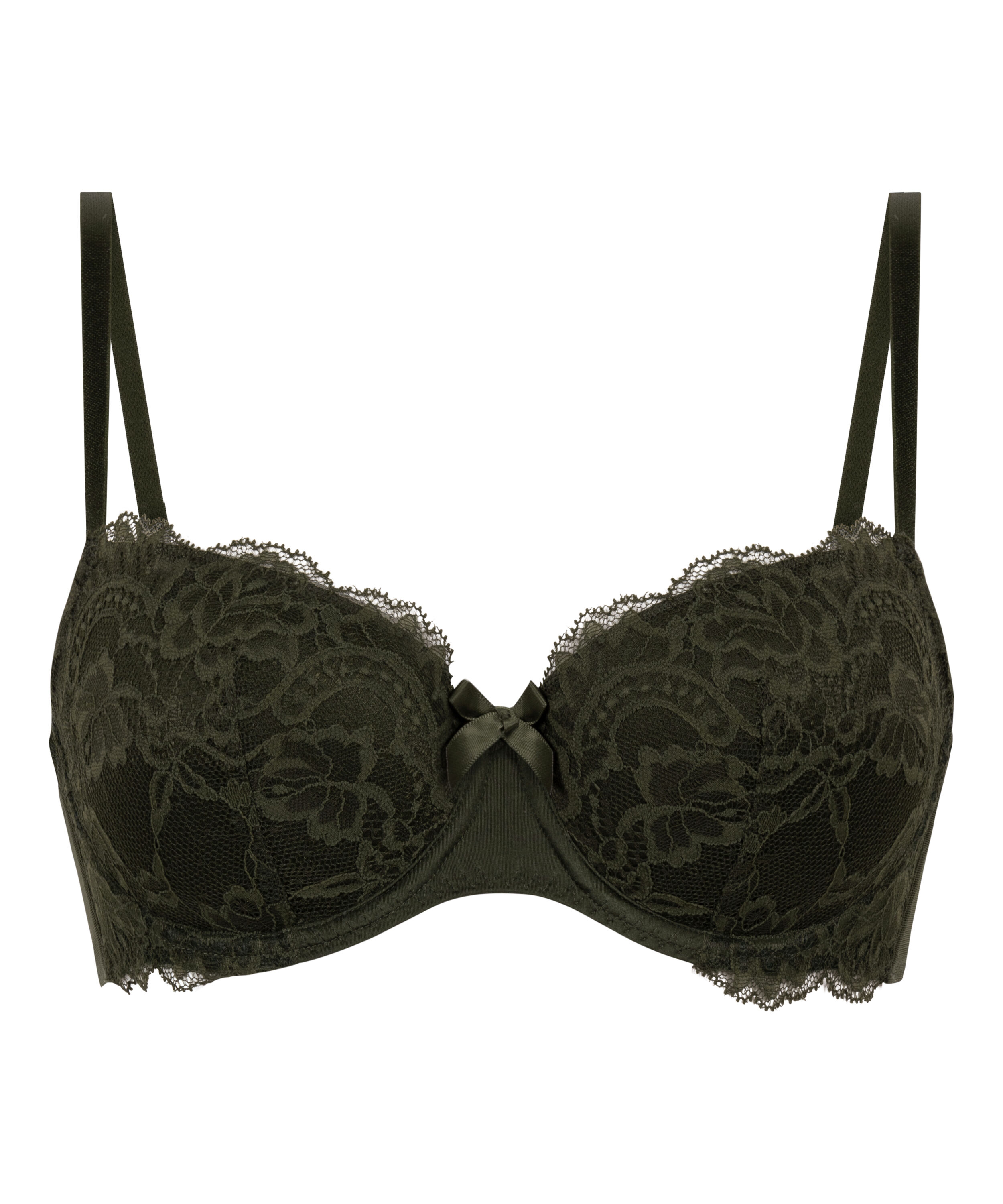 Teddy Padded Underwired Bra, Green