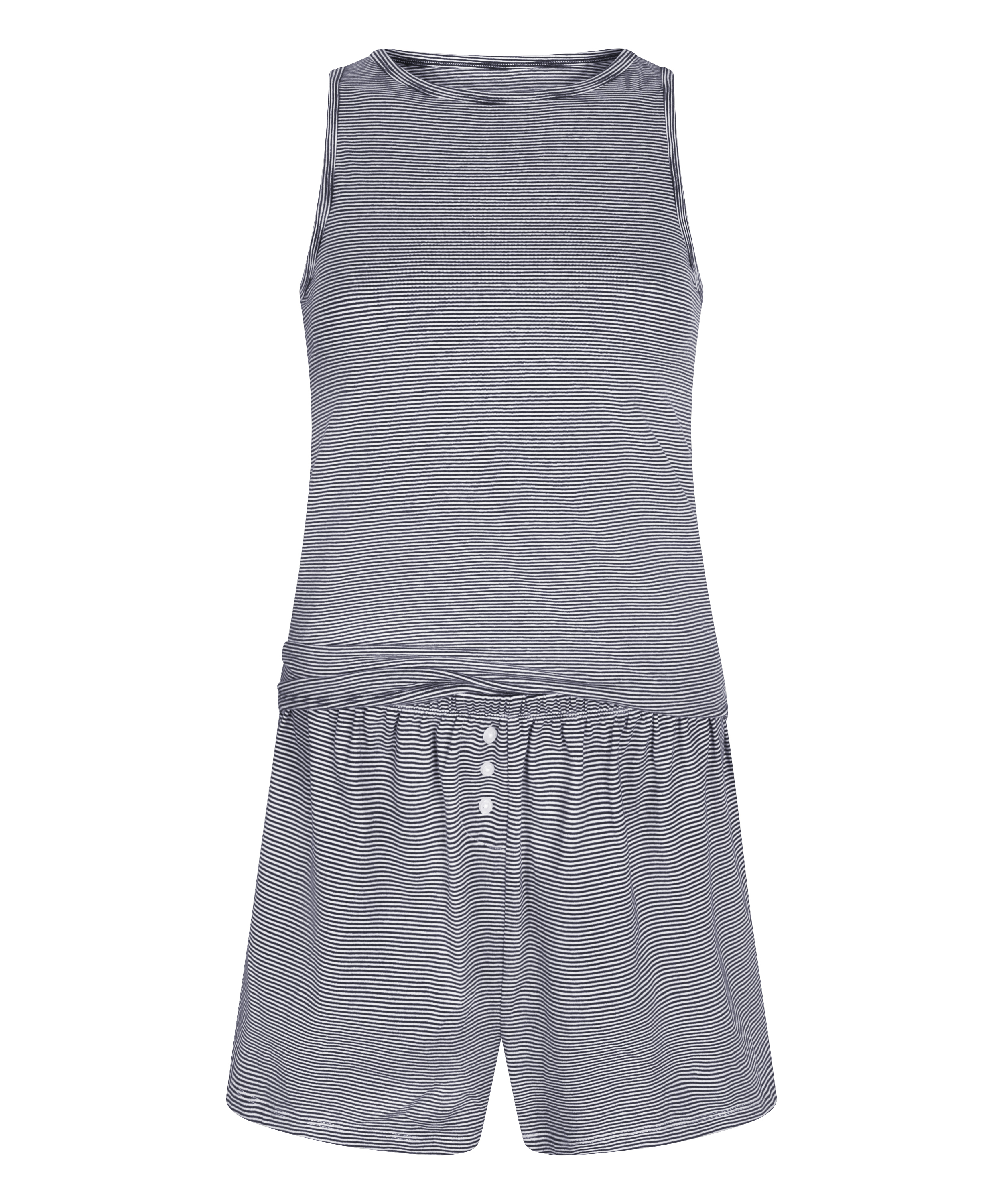 Pyjamaset Singlet Jersey, Blue, main